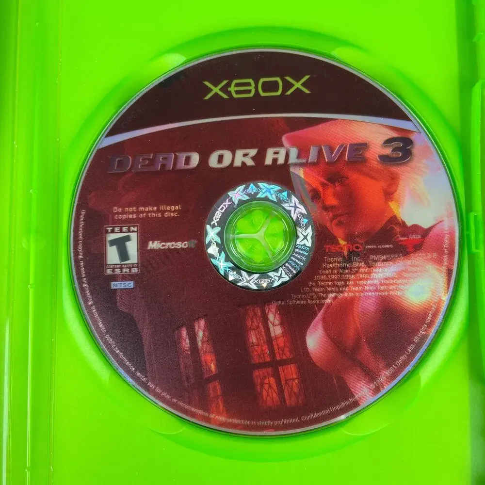 Dead or Alive 3 Microsoft Xbox 2001 Tested & Working